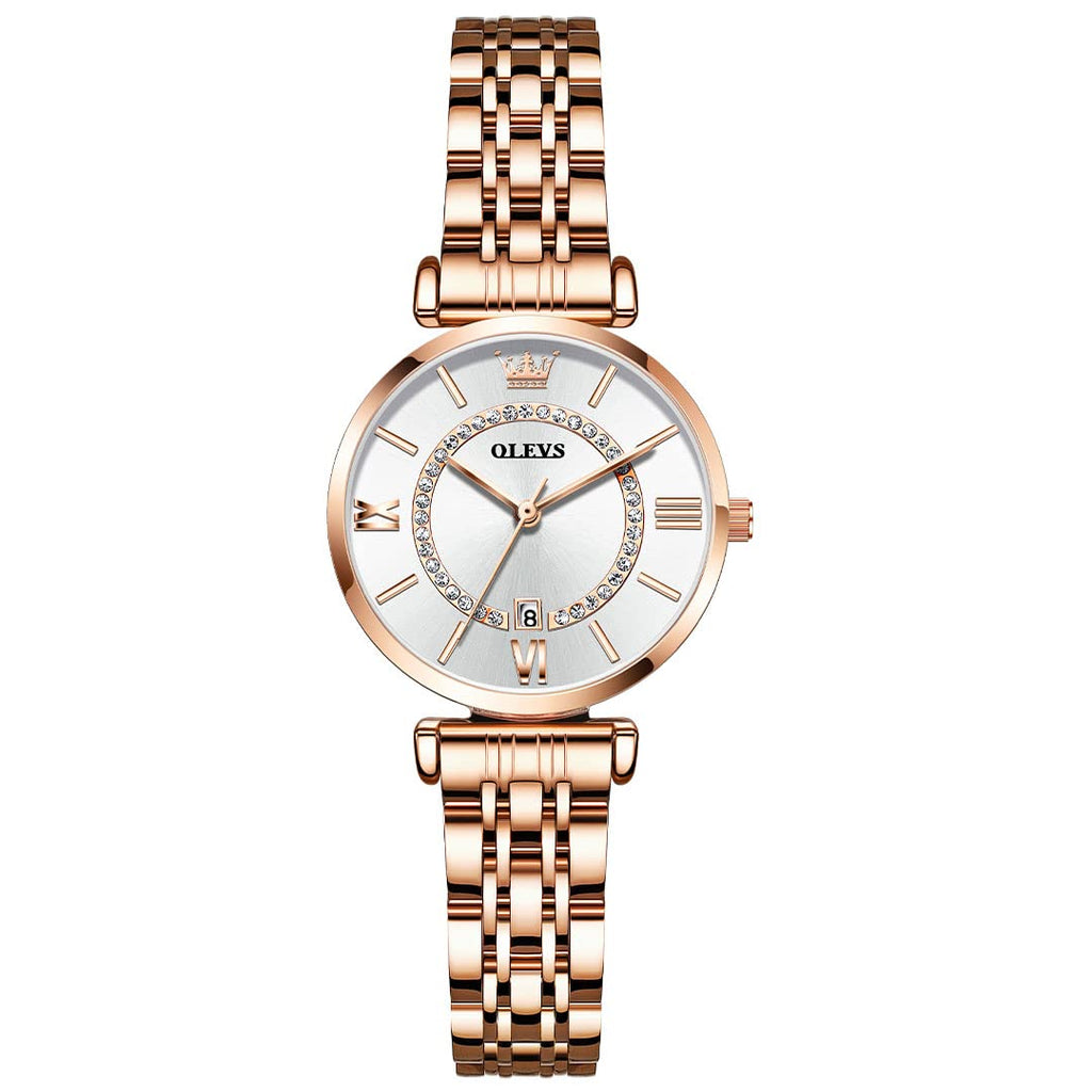 שעון יד עדין לנשים רוז גולד Women's Slim Rose Gold Watch