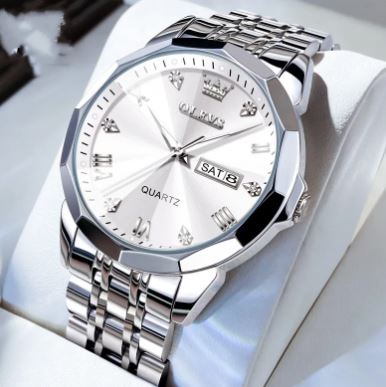 שעון יד קוורץ לגברים OLEVS עם תאריכון OLEVS Men's Quartz Watch with Calendar