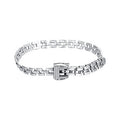 רצועת צמיד יוקרתית לנשים מכסף סטרלינג S925 S925 Sterling Silver Luxury Bracelet Watch Band