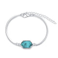 צמיד אשכול יהלומים צבעוני Multicolor Diamond Cluster Love Bracelet