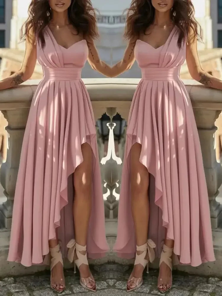 שמלת ערב וקוקטייל אדומה לנשים owner girl فستان سهرة وكوكتيل أحمر للنساء من owner girl