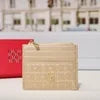 CH حقيبة يد نسائية محفظة رائعة مدمجة مريحة مزخرفة متينة أنيقة ماركة تصميم حسّ زخرفة حروف سحاب