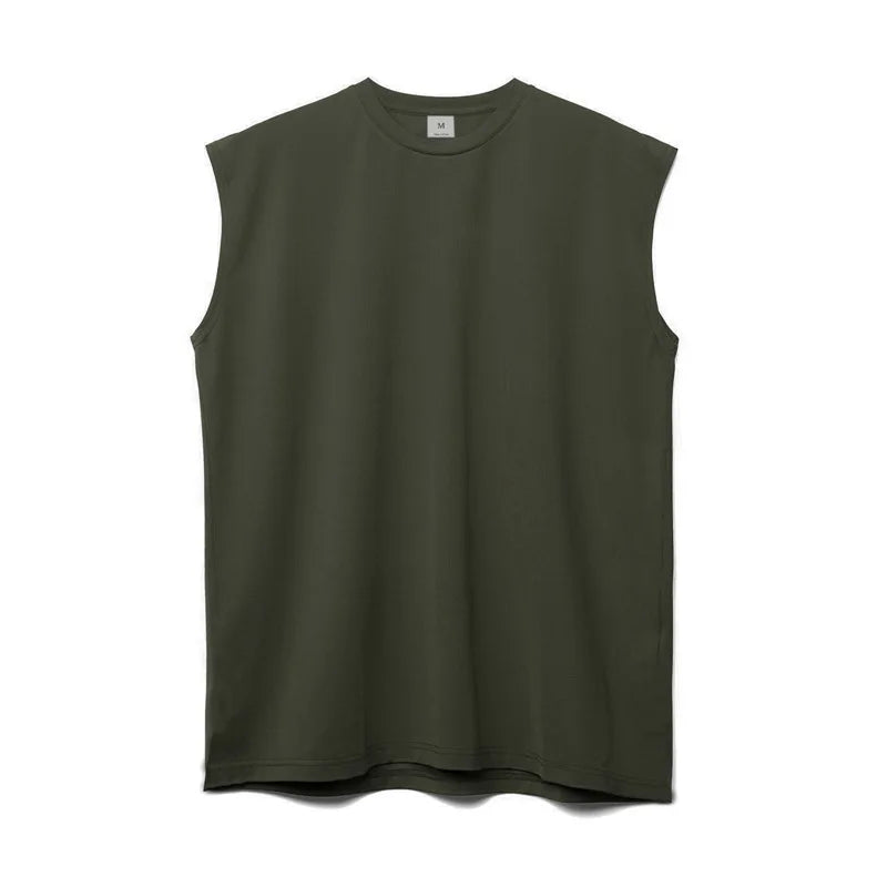 גופיית ספורט קיצית לגברים YOUONGWEAR עם כתפיים רחבות וללא שרוולים – מתאימה לאימונים ולחדר כושר قميص رياضي بدون أكمام (كتف عريض) للرجال من YOUONGWEAR – مناسب للتمارين والجيم لموسم الصيف