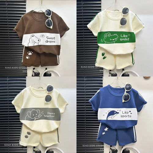 חולצת טי שרוול קצר לתינוקות ופעוטות (גילאי 1-3) تي شيرت بأكمام قصيرة للرضع والأطفال الصغار (عمر 1-3 سنوات)