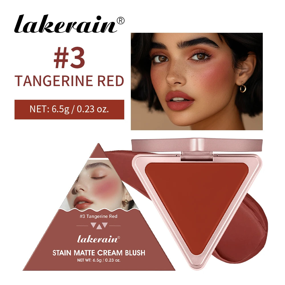 סומק קרמי מאט Lakerain עמיד לאורך זמן – למראה טבעי, בעל פיגמנט גבוה וגימור סאטן أحمر خدود (بلاشر) كريمي مطفي Lakerain طويل الأمد – لمظهر طبيعي، ببيجمنت عالي ولمسة ساتان