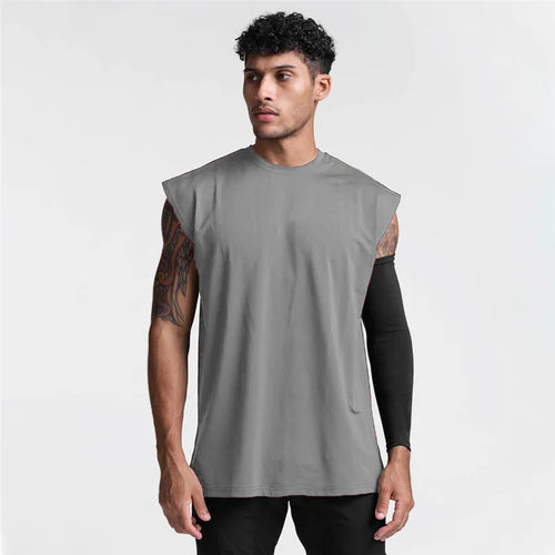 גופיית ספורט קיצית לגברים YOUONGWEAR עם כתפיים רחבות וללא שרוולים – מתאימה לאימונים ולחדר כושר قميص رياضي بدون أكمام (كتف عريض) للرجال من YOUONGWEAR – مناسب للتمارين والجيم لموسم الصيف
