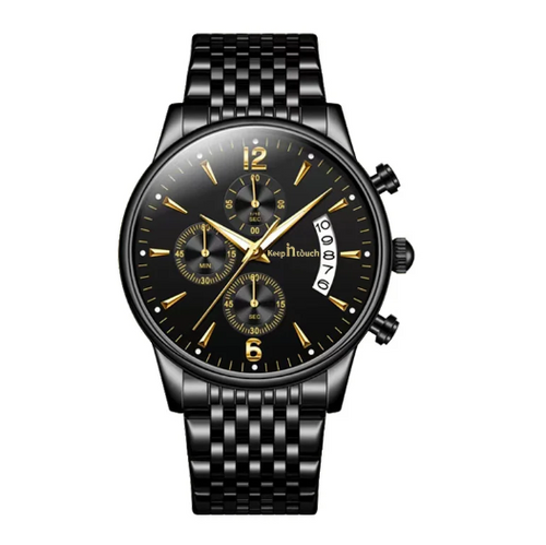 Luxury Automatic Calendar Watch - Stainless Steel (One)