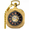 שעון כיס מוזהב עם ספרות רומיות Gold Roman Numeral Pocket Watch